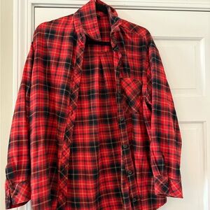 Wild Fable Red and Black Plaid Shirt